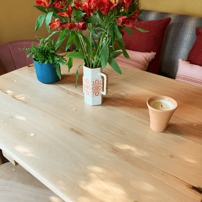 Cityfarm Hardwood Dining Table - Twisted Eye