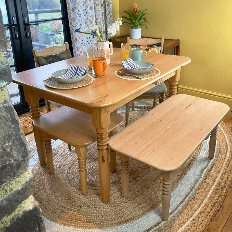 Cityfarm Hardwood Dining Table - Twisted Eye